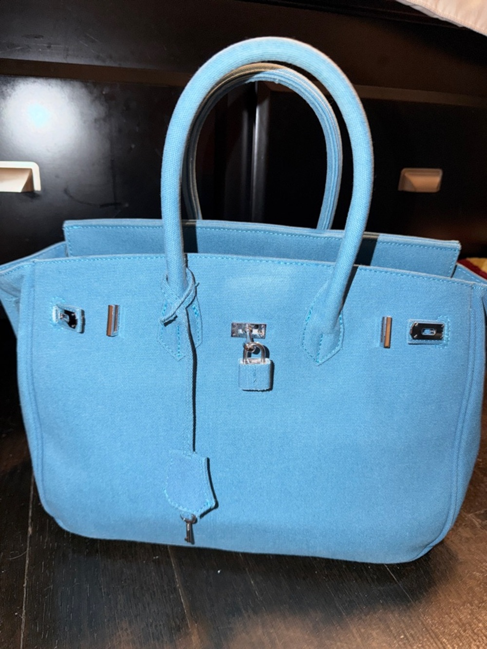 BlueTote Handbag - Elegant Structured Carryall